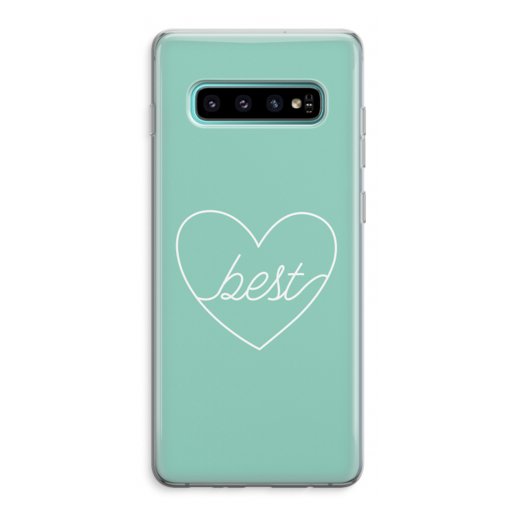 Best heart pastel: Samsung Galaxy S10 Plus Transparant Hoesje