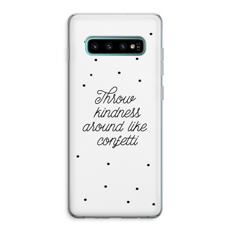 Confetti: Samsung Galaxy S10 Plus Transparant Hoesje