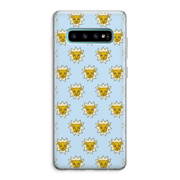 Leeuwenkoppen: Samsung Galaxy S10 Plus Transparant Hoesje