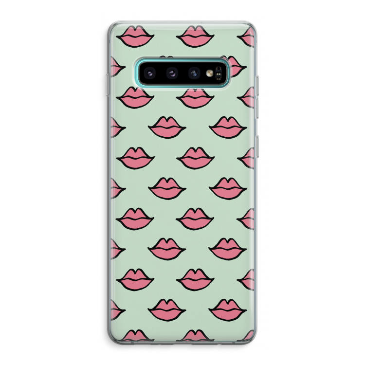 Lipjes: Samsung Galaxy S10 Plus Transparant Hoesje