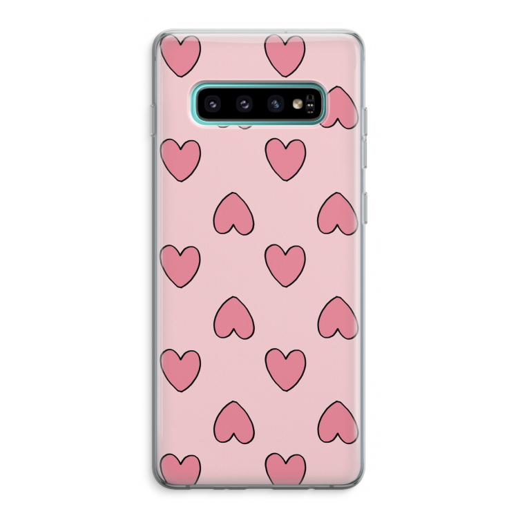 Ondersteboven verliefd: Samsung Galaxy S10 Plus Transparant Hoesje
