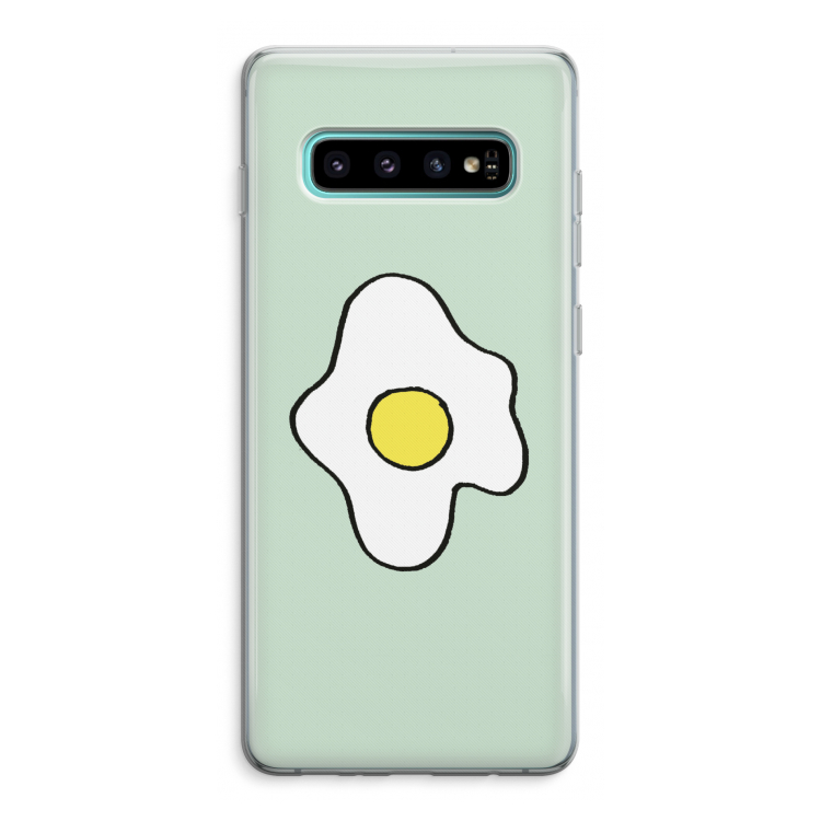 Spiegelei: Samsung Galaxy S10 Plus Transparant Hoesje