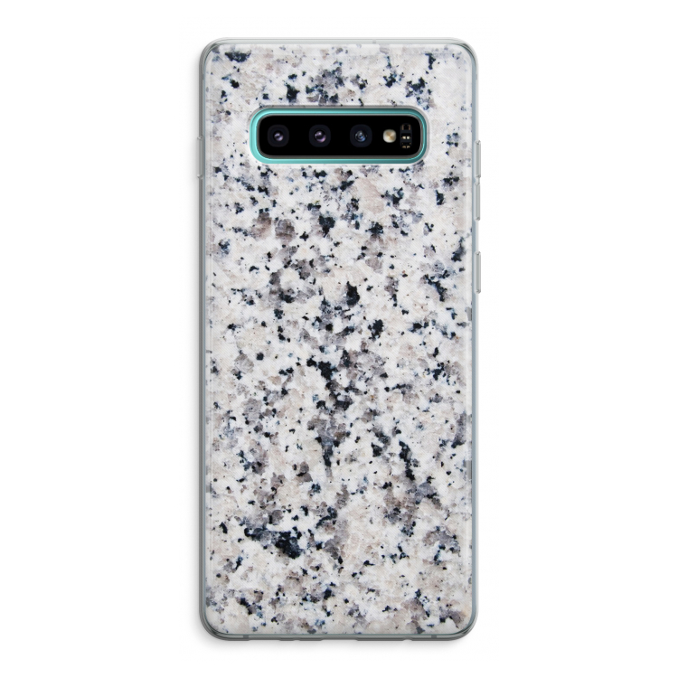 Gespikkelde marmer: Samsung Galaxy S10 Plus Transparant Hoesje