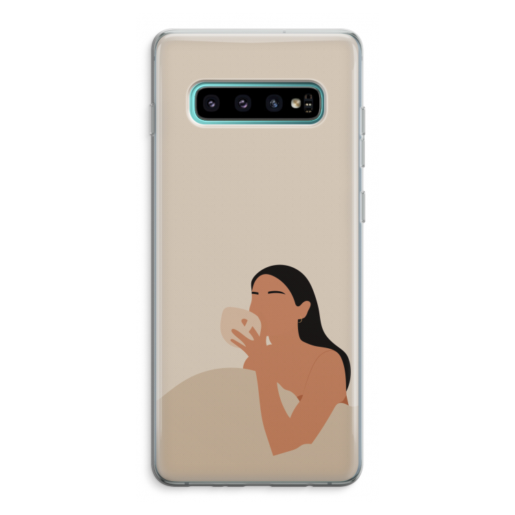 Fresh coffee: Samsung Galaxy S10 Plus Transparant Hoesje