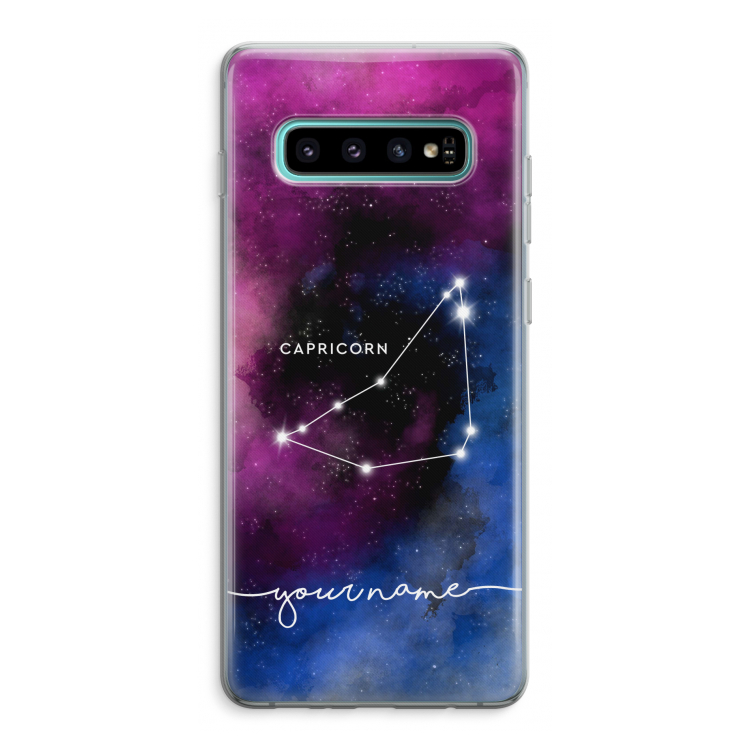Sterrenbeeld - Donker: Samsung Galaxy S10 Plus Transparant Hoesje