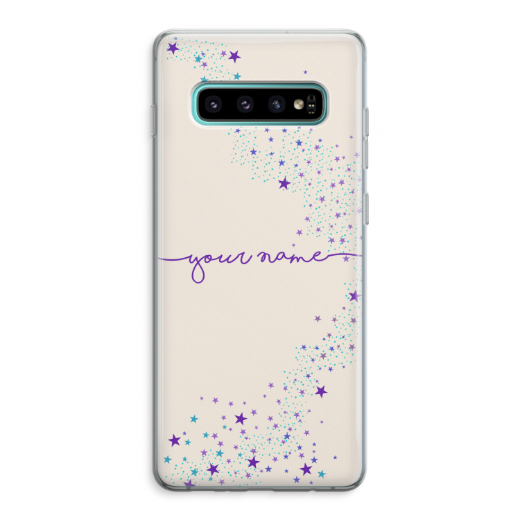 Sterren: Samsung Galaxy S10 Plus Transparant Hoesje