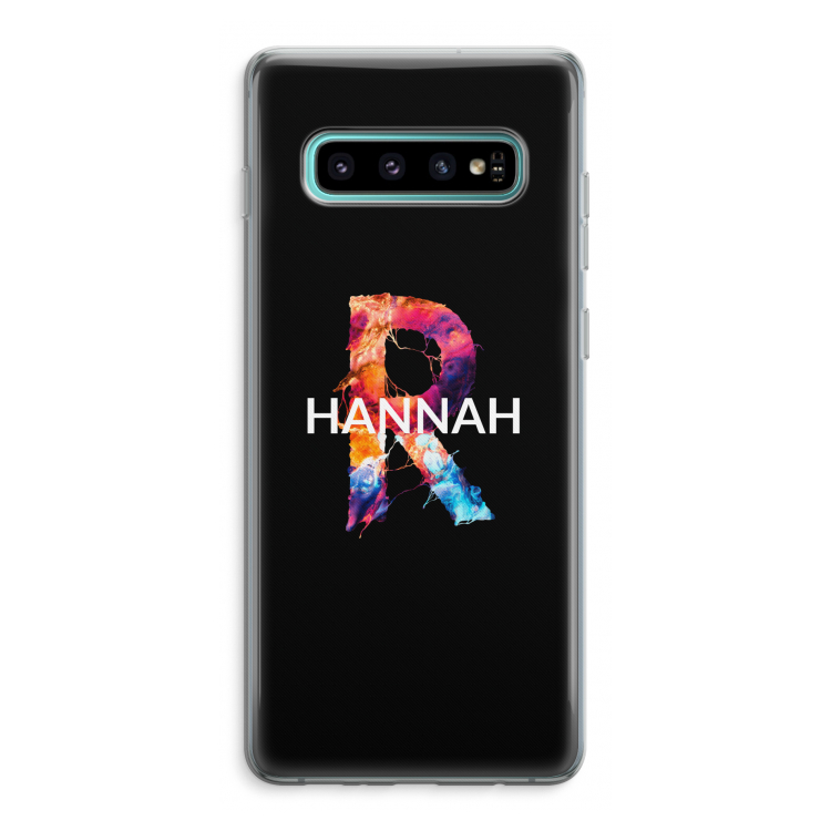 Abstract Spectrum: Samsung Galaxy S10 Plus Transparant Hoesje