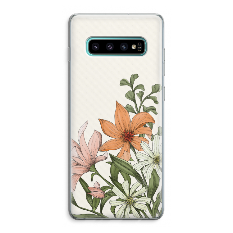Floral bouquet: Samsung Galaxy S10 Plus Transparant Hoesje