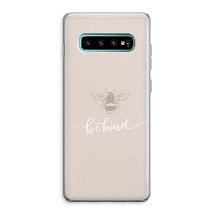 Be(e) kind: Samsung Galaxy S10 Plus Transparant Hoesje