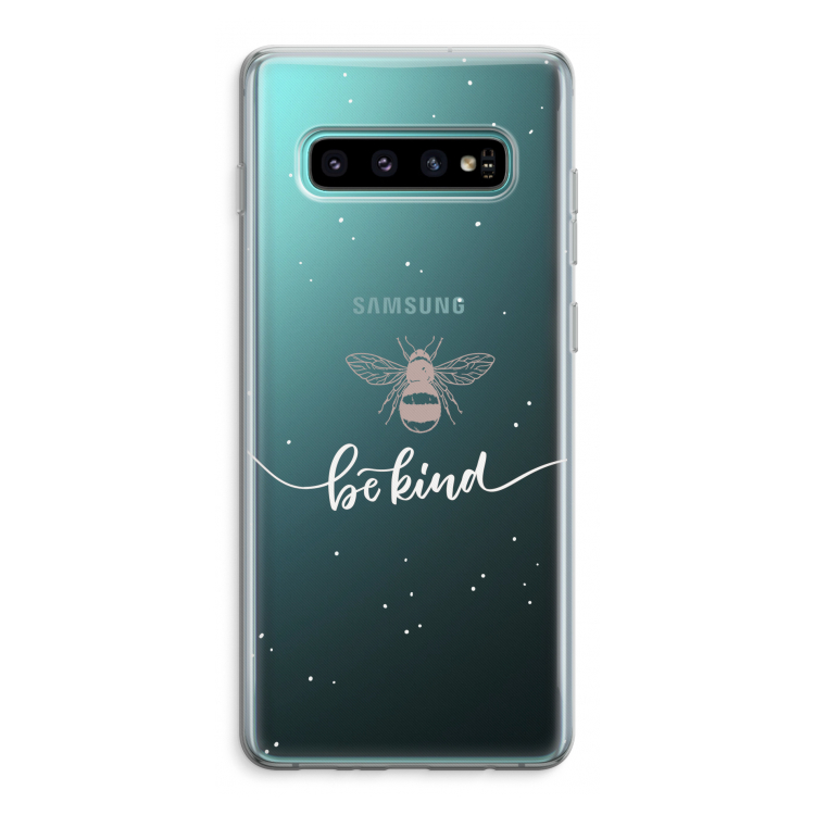 Be(e) kind: Samsung Galaxy S10 Plus Transparant Hoesje