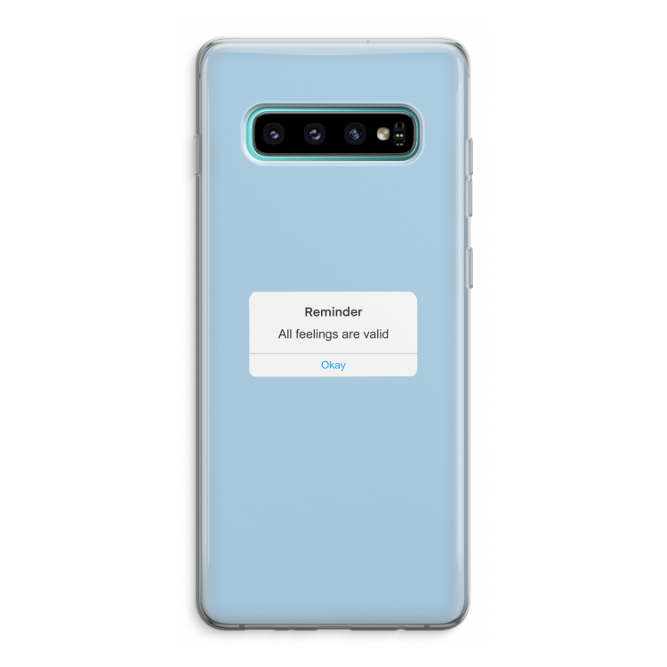 Reminder: Samsung Galaxy S10 Plus Transparant Hoesje