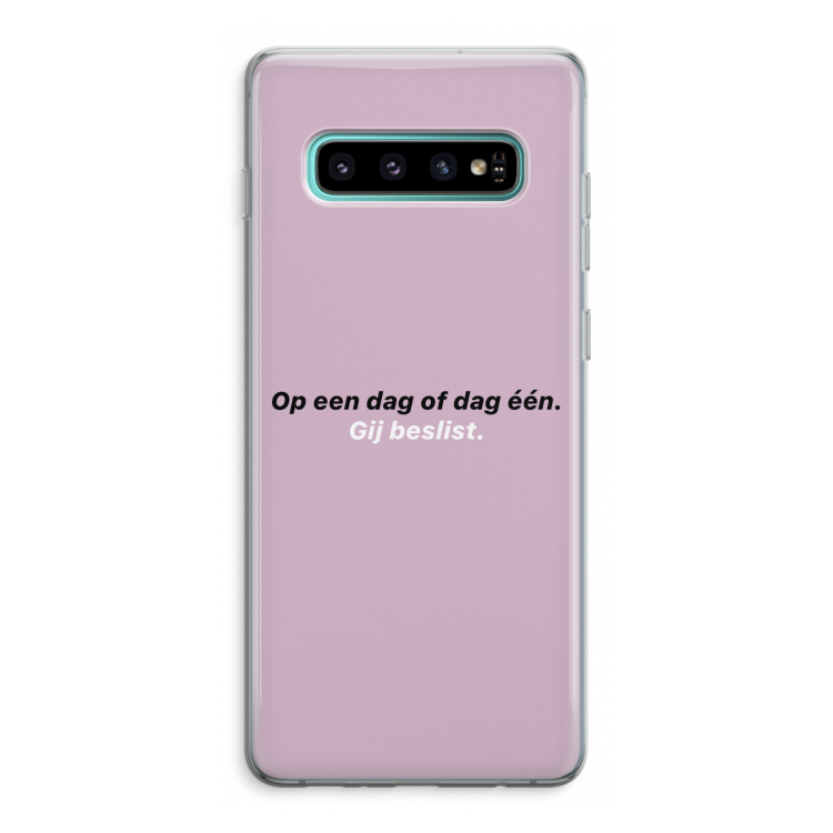 gij beslist: Samsung Galaxy S10 Plus Transparant Hoesje