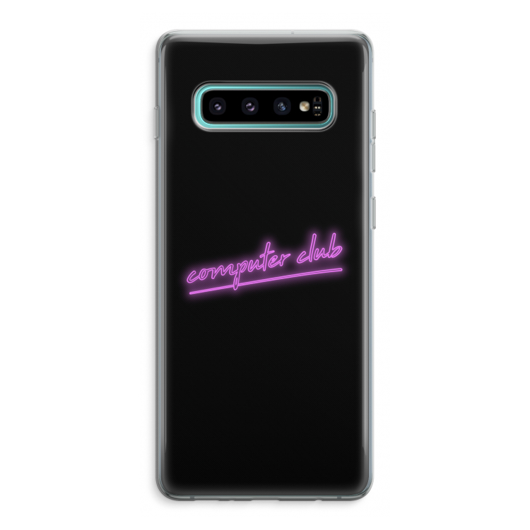 Vice Black: Samsung Galaxy S10 Plus Transparant Hoesje
