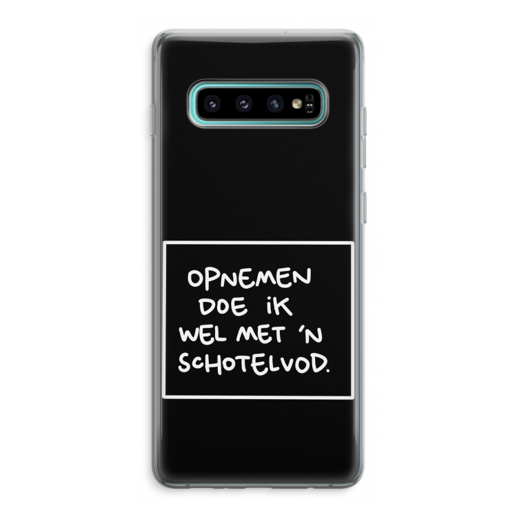 Schotelvod: Samsung Galaxy S10 Plus Transparant Hoesje