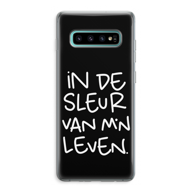 De Sleur: Samsung Galaxy S10 Plus Transparant Hoesje