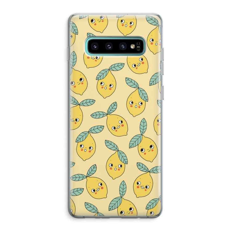 Citroenen: Samsung Galaxy S10 Plus Transparant Hoesje