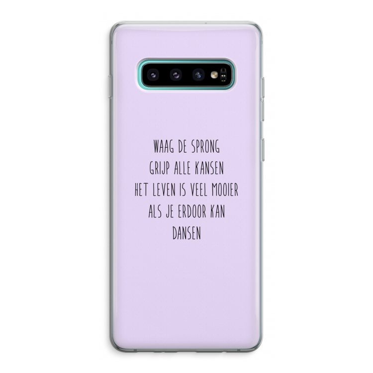 Sprong: Samsung Galaxy S10 Plus Transparant Hoesje