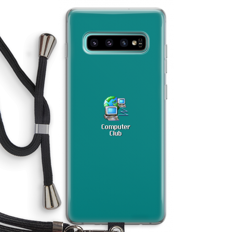 Win98: Samsung Galaxy S10 Plus Transparant Hoesje met koord