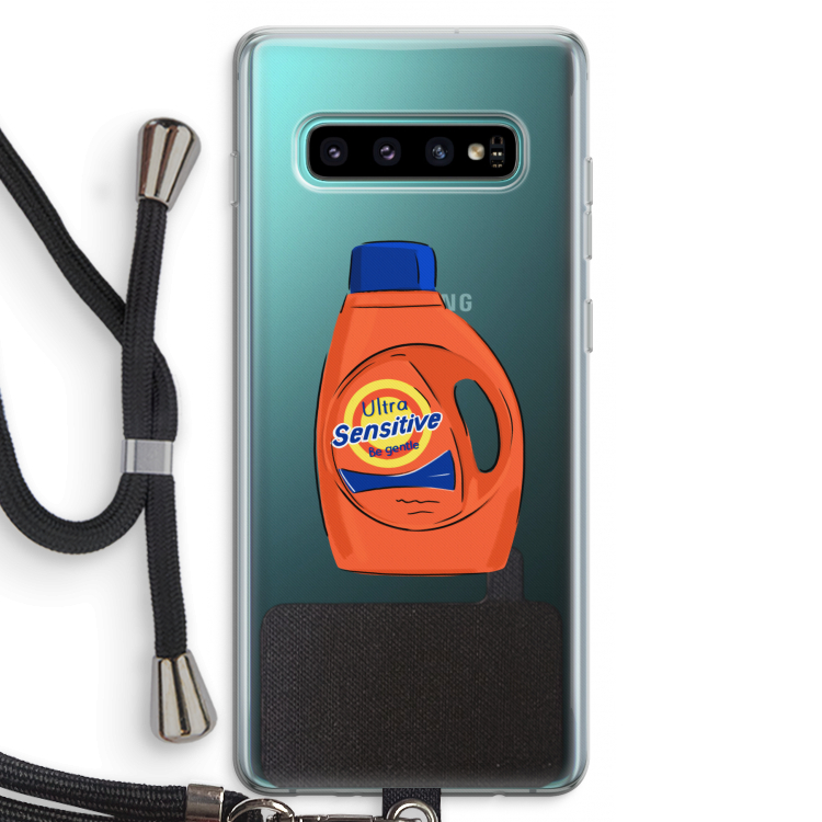 Ultra Sensitive: Samsung Galaxy S10 Plus Transparant Hoesje met koord