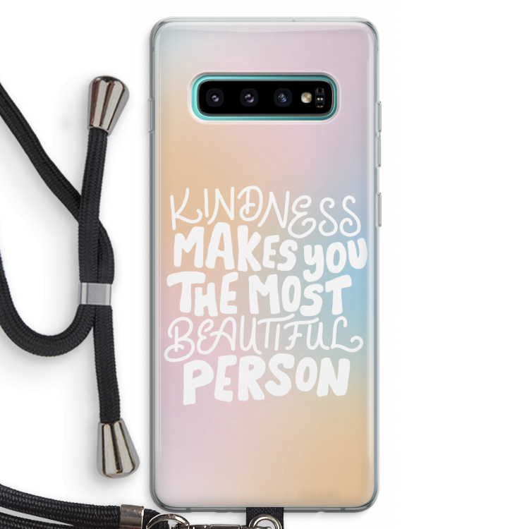 The prettiest: Samsung Galaxy S10 Plus Transparant Hoesje met koord