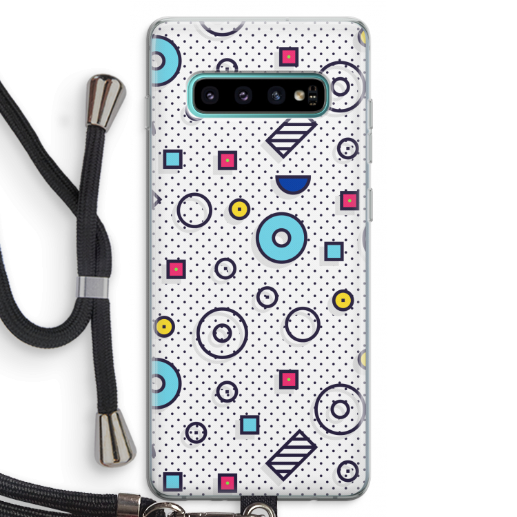8-bit N°9: Samsung Galaxy S10 Plus Transparant Hoesje met koord