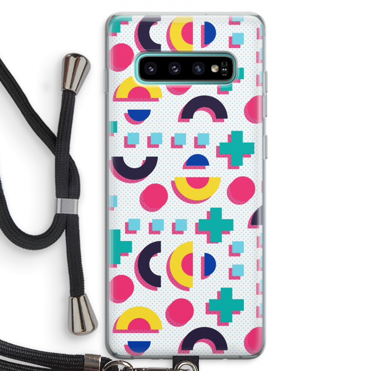 8-bit N°2: Samsung Galaxy S10 Plus Transparant Hoesje met koord