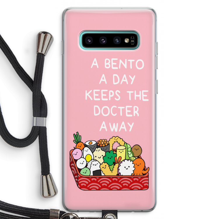 Bento a day: Samsung Galaxy S10 Plus Transparant Hoesje met koord