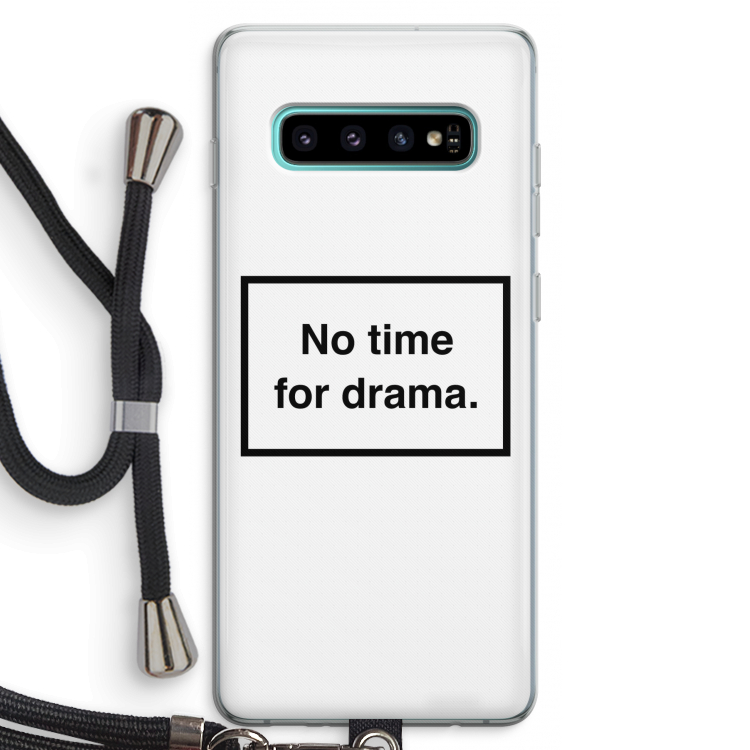 No drama: Samsung Galaxy S10 Plus Transparant Hoesje met koord