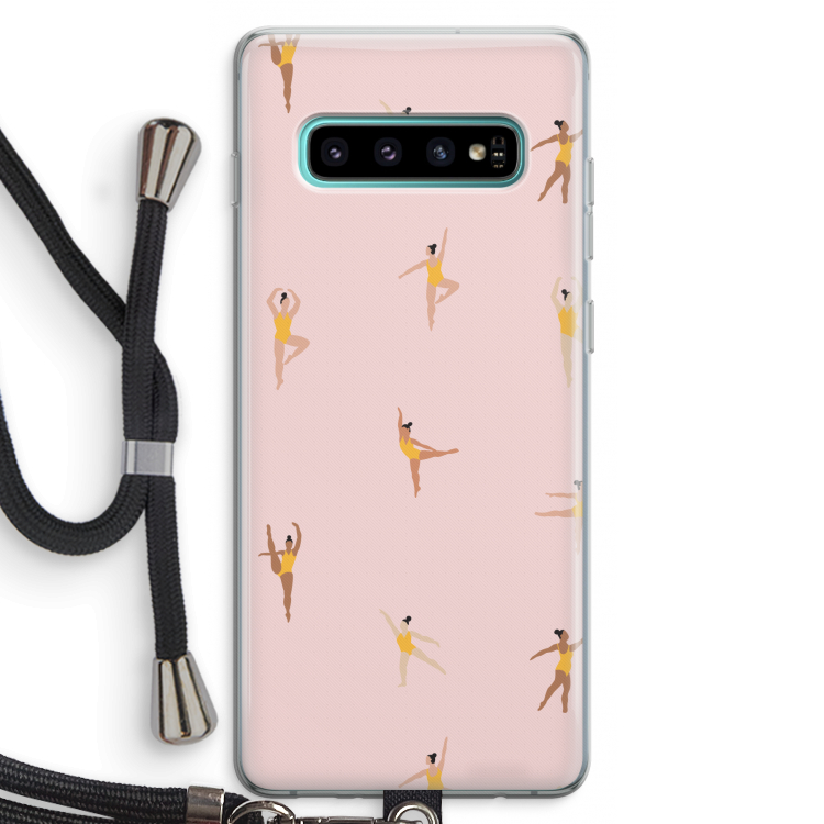 Dans #2: Samsung Galaxy S10 Plus Transparant Hoesje met koord