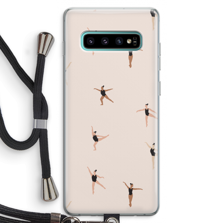 Dancing #1: Samsung Galaxy S10 Plus Transparant Hoesje met koord