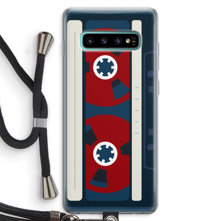 Here's your tape: Samsung Galaxy S10 Plus Transparant Hoesje met koord