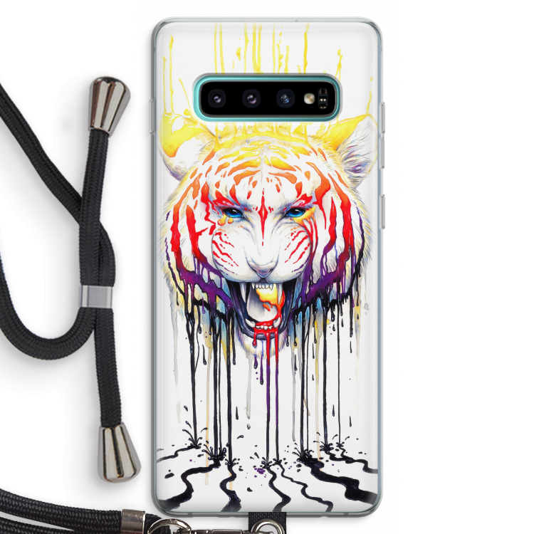 Fading: Samsung Galaxy S10 Plus Transparant Hoesje met koord