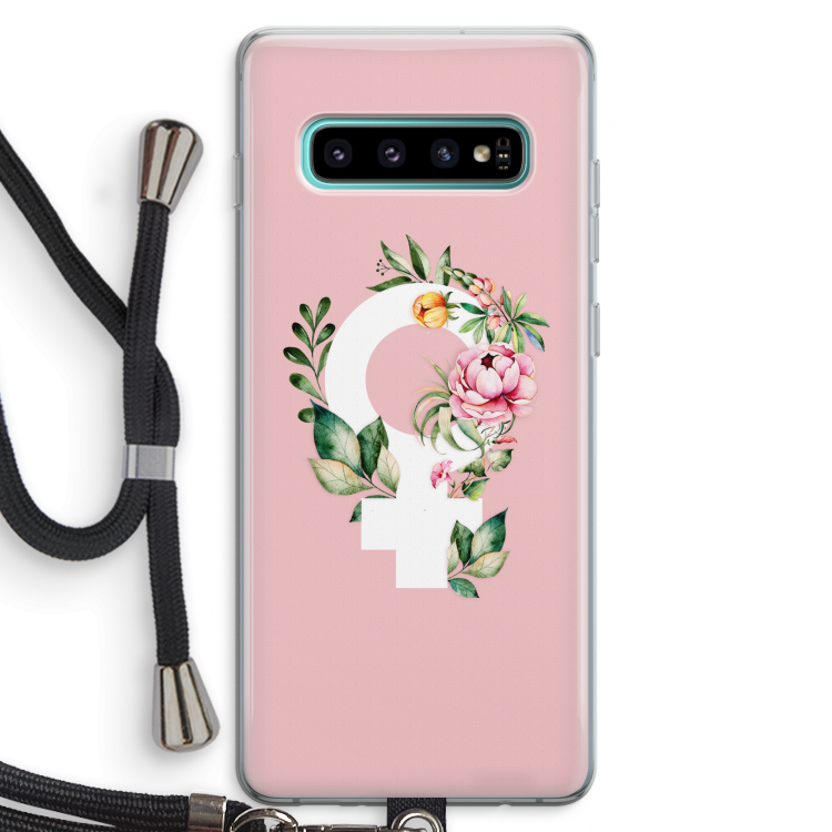 Venus: Samsung Galaxy S10 Plus Transparant Hoesje met koord