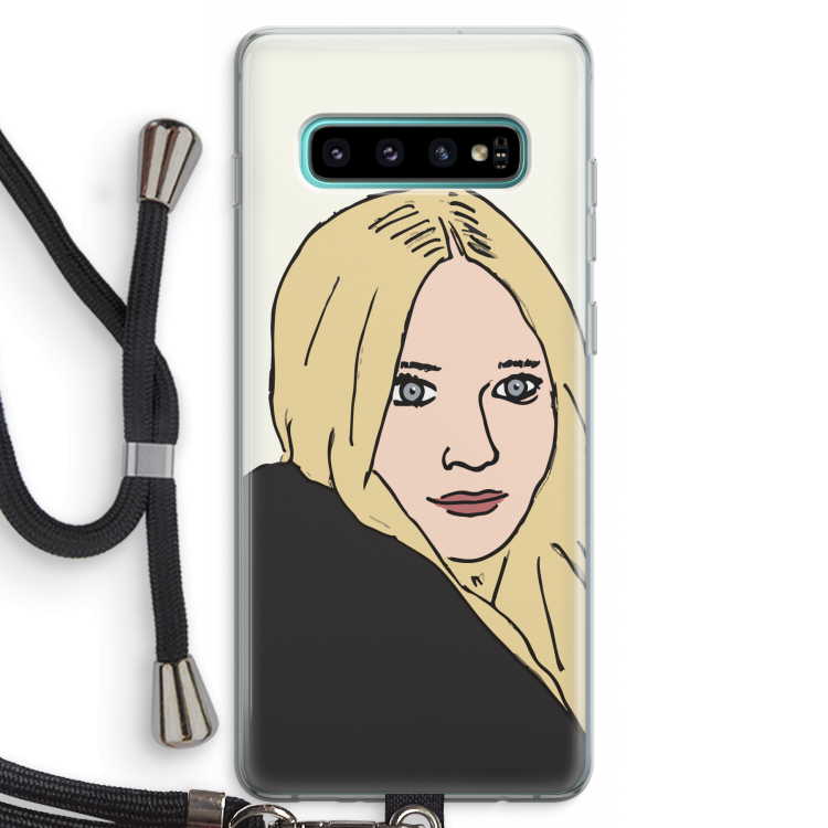 Ashley: Samsung Galaxy S10 Plus Transparant Hoesje met koord