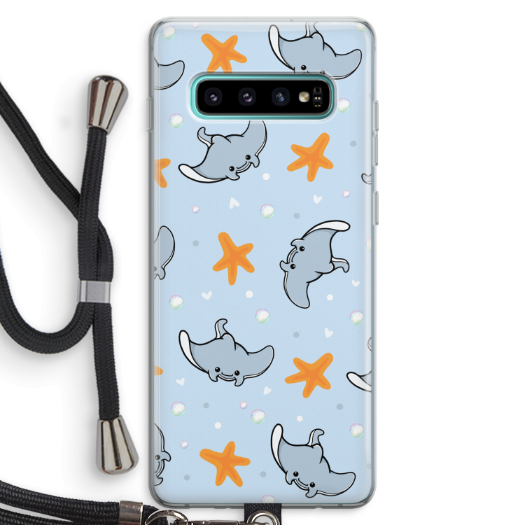 Manta: Samsung Galaxy S10 Plus Transparant Hoesje met koord