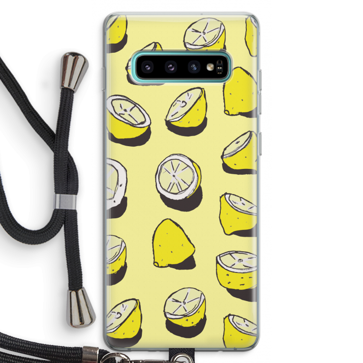 When Life Gives You Lemons...: Samsung Galaxy S10 Plus Transparant Hoesje met koord