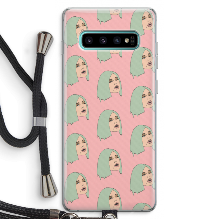King Kylie: Samsung Galaxy S10 Plus Transparant Hoesje met koord