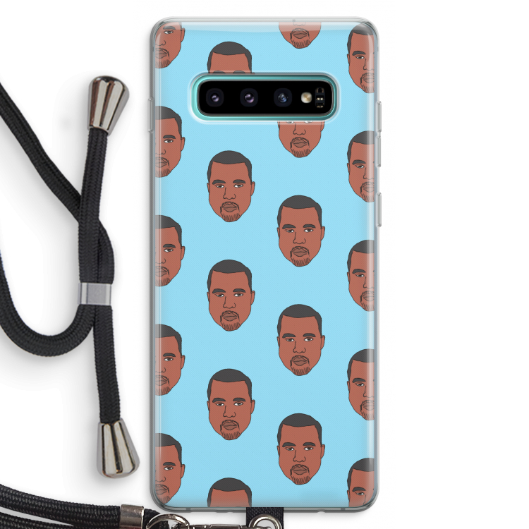Kanye Call Me?: Samsung Galaxy S10 Plus Transparant Hoesje met koord