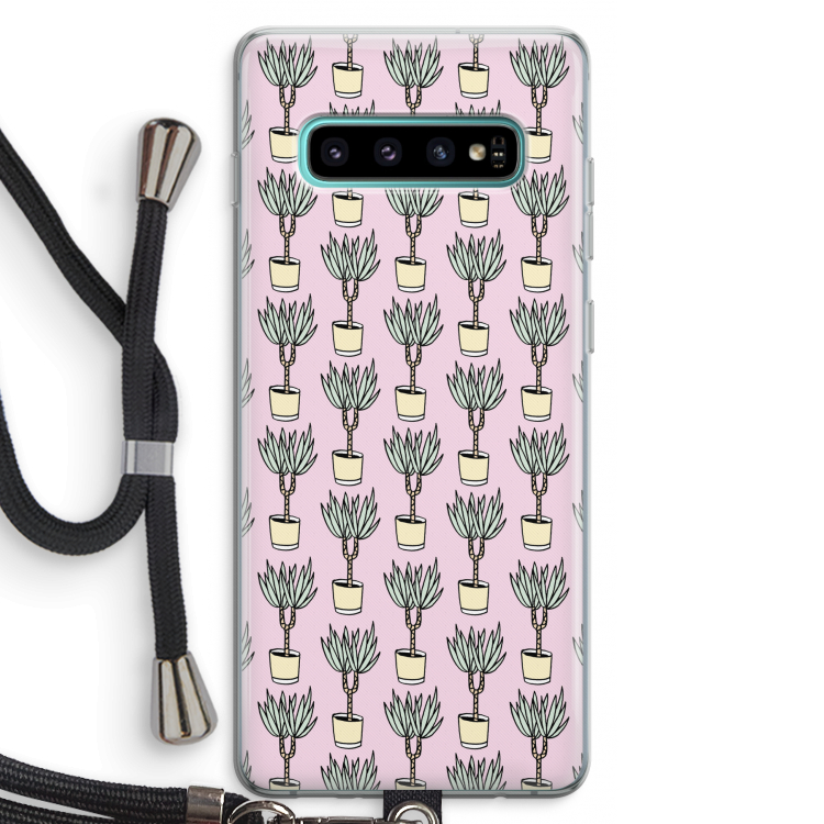 Boompje: Samsung Galaxy S10 Plus Transparant Hoesje met koord