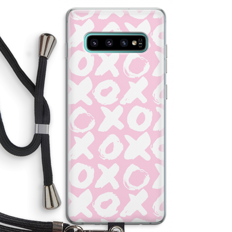 XOXO: Samsung Galaxy S10 Plus Transparant Hoesje met koord