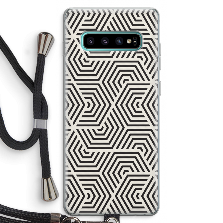 Magic pattern: Samsung Galaxy S10 Plus Transparant Hoesje met koord
