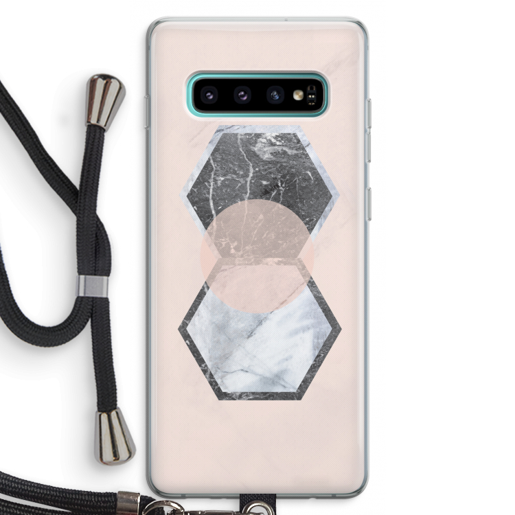 Creatieve toets: Samsung Galaxy S10 Plus Transparant Hoesje met koord