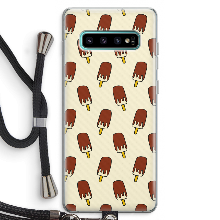 Yummy: Samsung Galaxy S10 Plus Transparant Hoesje met koord