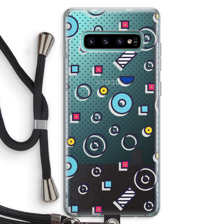 8-bit N°9: Samsung Galaxy S10 Plus Transparant Hoesje met koord