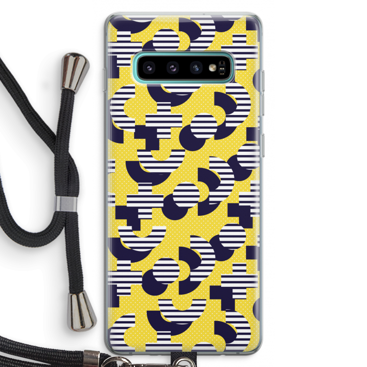 8-bit N°3: Samsung Galaxy S10 Plus Transparant Hoesje met koord