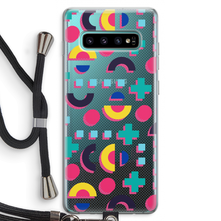 8-bit N°2: Samsung Galaxy S10 Plus Transparant Hoesje met koord