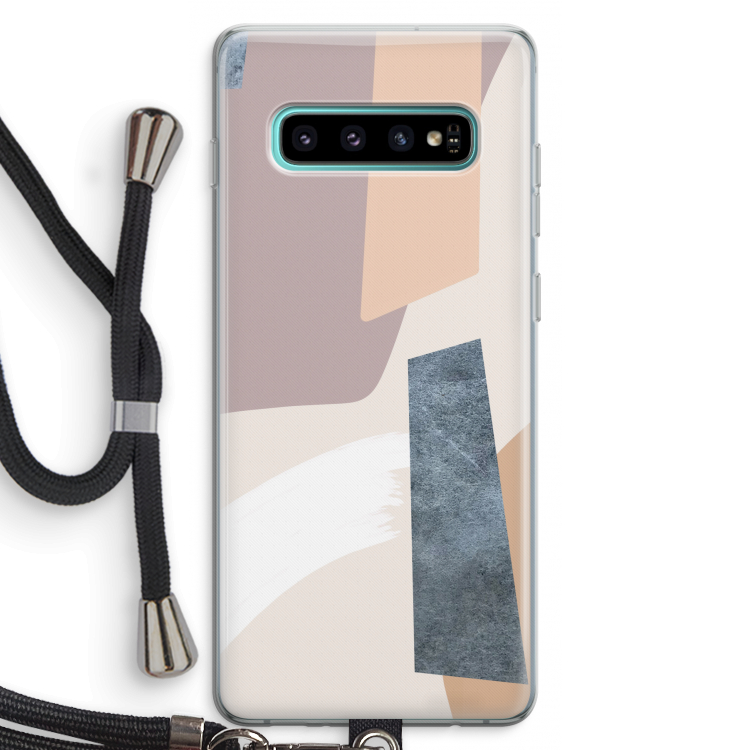 Luca: Samsung Galaxy S10 Plus Transparant Hoesje met koord