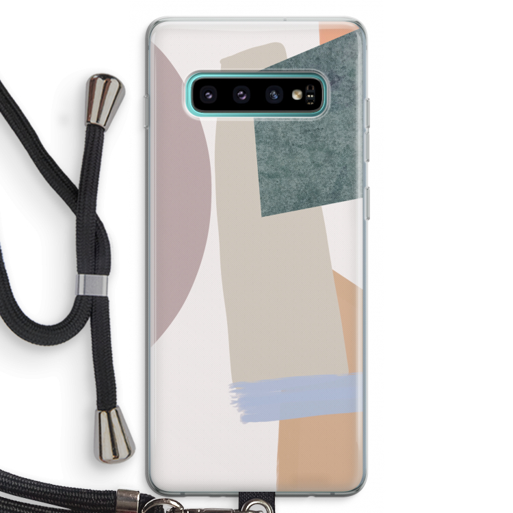Lindo: Samsung Galaxy S10 Plus Transparant Hoesje met koord