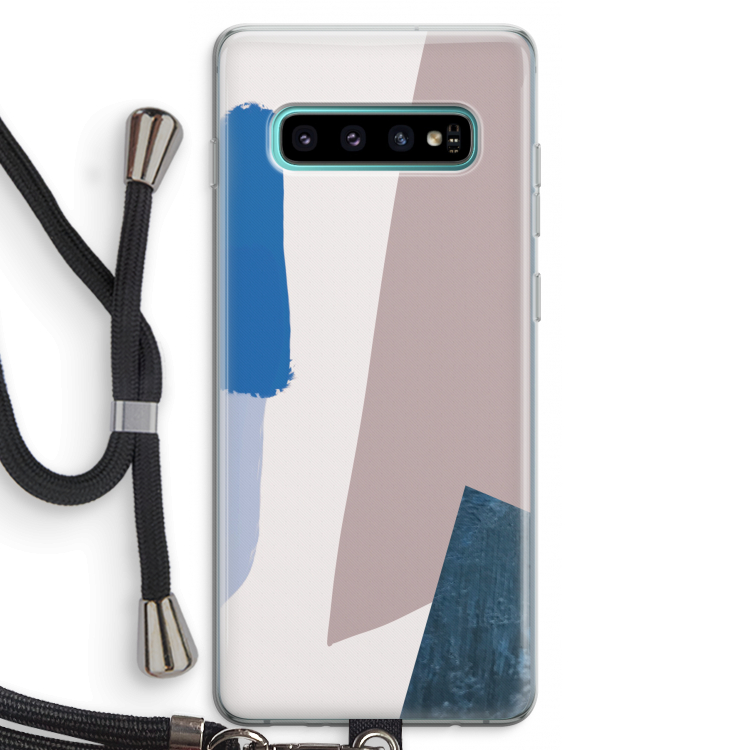 Lapis: Samsung Galaxy S10 Plus Transparant Hoesje met koord