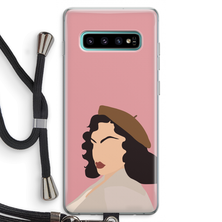 Confidence: Samsung Galaxy S10 Plus Transparant Hoesje met koord